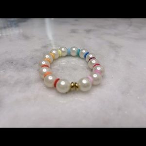 Pearl rainbow bracelet